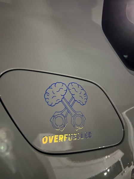 Holographic Overfuelled Logo Sticker